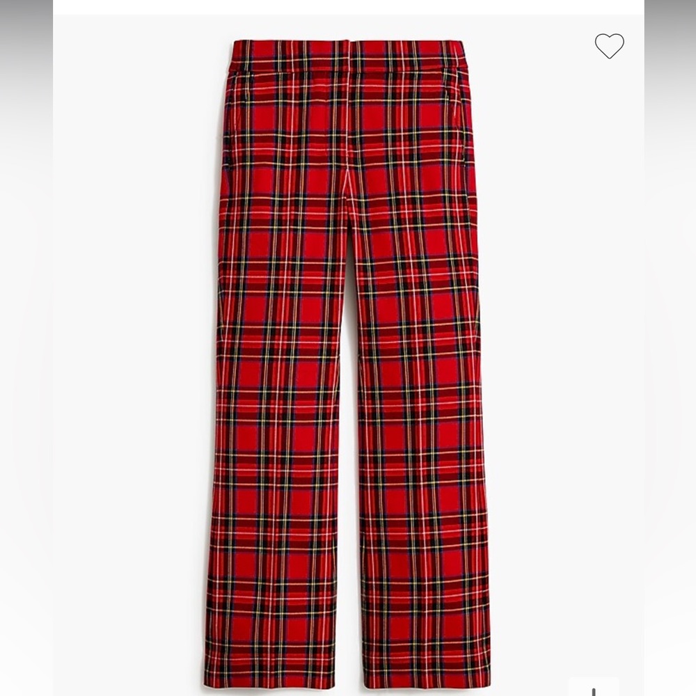 J.CREW Tartan Plaid Flare Kelsey Pant Sz 6 - Picture 2 of 10